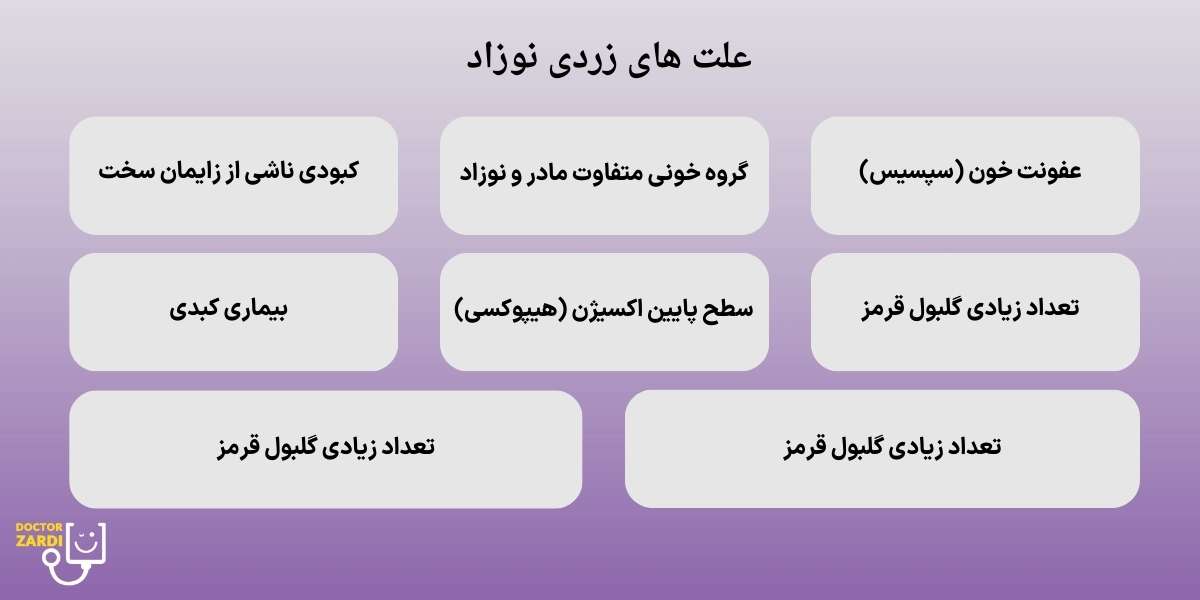 علت زردی نوزاد چیست 